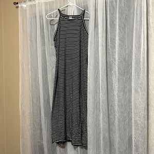 black and white striped old navy dress